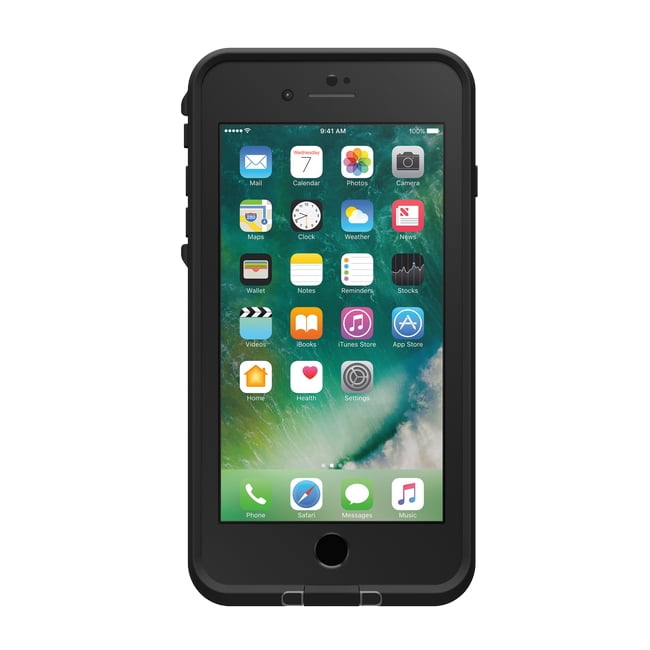 lifeproof fre waterproof case for iphone 7 plus, asphalt blacklifeproof fre waterproof case for iphone 7 plus, asphalt black walmart com